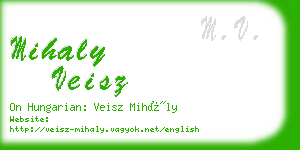 mihaly veisz business card